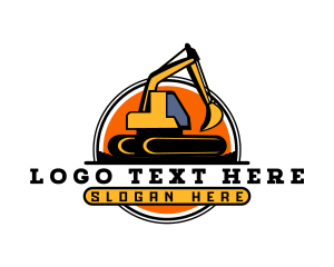 Digger - Excavator Machinery Digger logo design