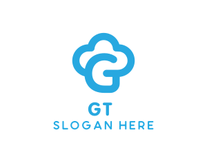 Pastry Cloud G logo design