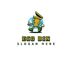Bin - Garbage Bin Recycle logo design