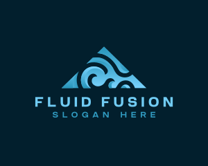 Generic Wave Fluid logo design