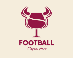 Violet - Bull Steak House Wine logo design
