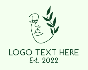 Facial - Eco Beauty Salon logo design