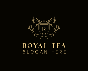 Horse Royal Shield logo design