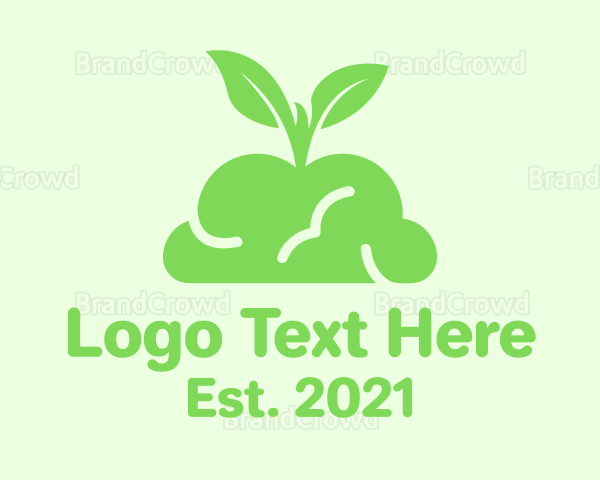 Green Plant Brain Logo