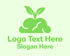 Green Plant Brain Logo