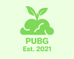 Idea - Green Plant Brain logo design