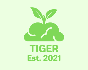 Plant - Green Plant Brain logo design