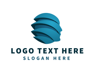 Startup - Company World Head logo design