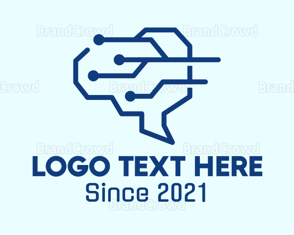 Tech Brain Circuit Logo