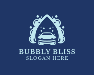 Water Bubbles Car Wash logo design