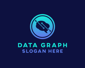 Brain Data Circuit logo design