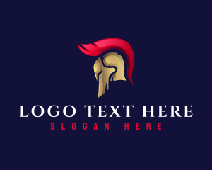 Strong - Spartan Helmet Warrior logo design