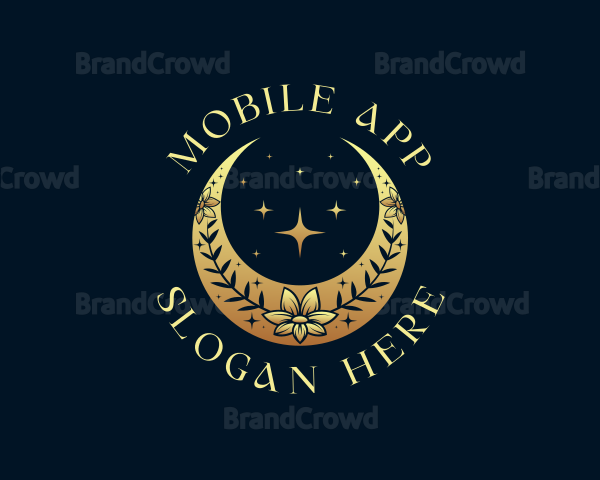 Luxury Lunar Flower Logo