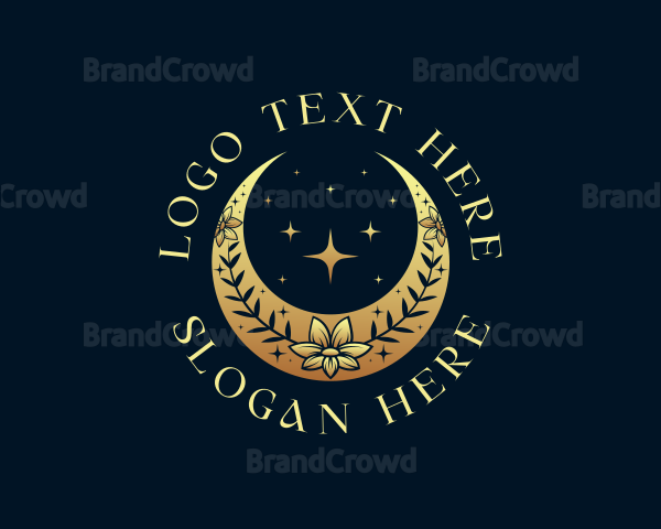 Luxury Lunar Flower Logo