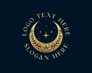 Astrologer - Luxury Lunar Flower logo design