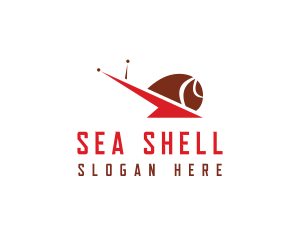 Arrow Snail Shell logo design