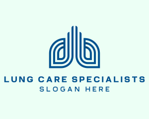 Pulmonologist - Medical Clinic Lungs logo design