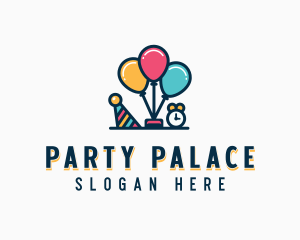 Birthday Party Balloon logo design