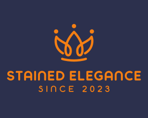 Elegant Flower Crown logo design