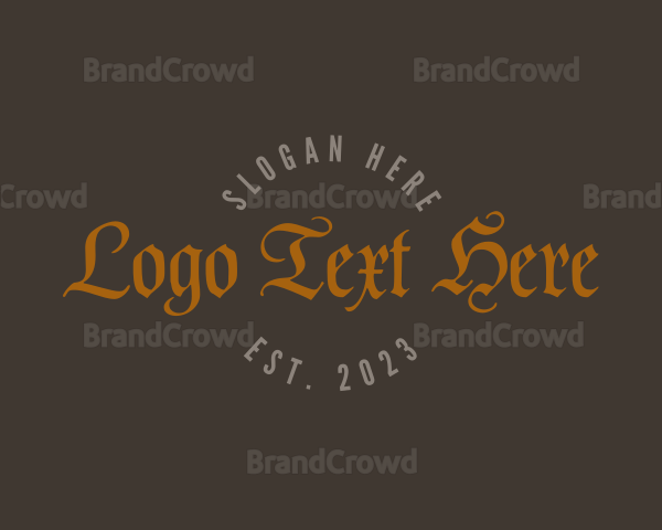 Strong Gothic Business Logo