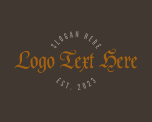 Biker - Strong Gothic Business logo design