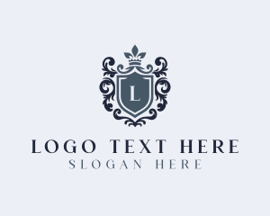 Boutique - Crown Upscale Shield logo design