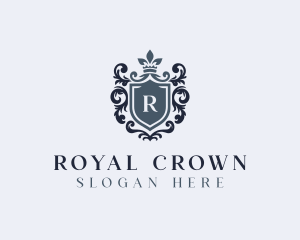 Crown Upscale Shield logo design