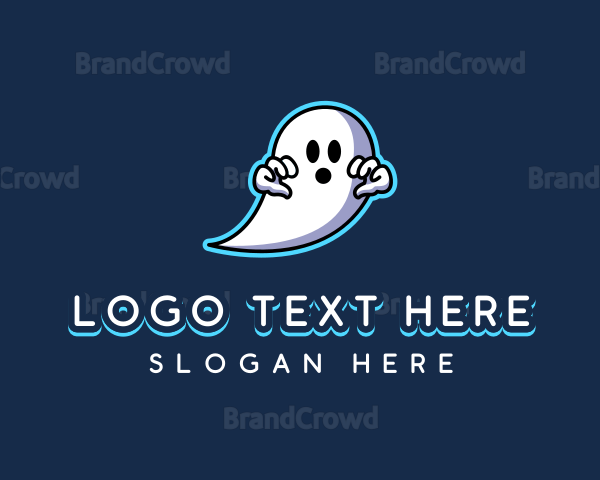 Ghost Haunted Spooky Logo