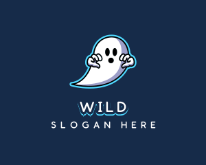 Ghost Haunted Spooky logo design
