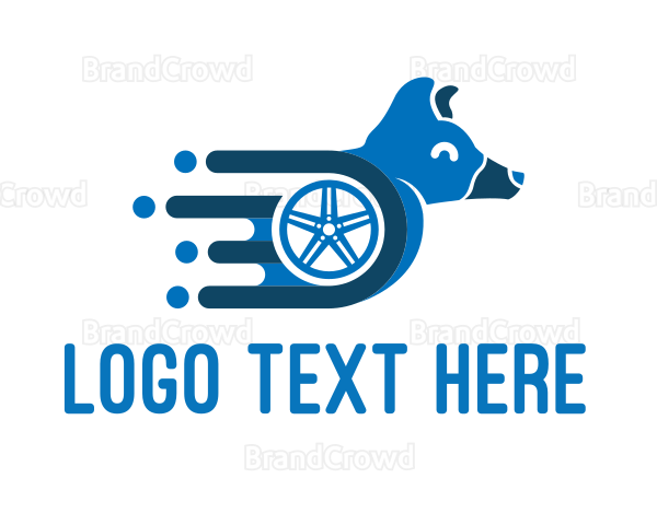 Fast Dog Wheel Logo