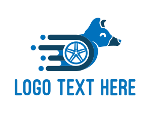 Express - Fast Dog Wheel logo design