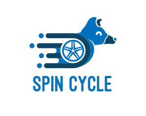 Wheel - Fast Dog Wheel logo design