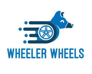 Fast Dog Wheel logo design