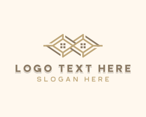 Residence - Residential Roof Property logo design