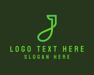 Letter J - Natural Eco Friendly Produce logo design