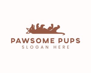 Sleeping Puppy Dog  logo design