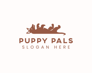 Puppy - Sleeping Puppy Dog logo design