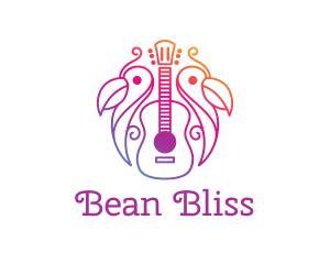 Tropical Guitar Band logo design