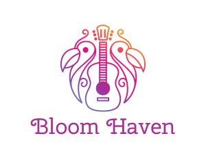 Tropical Guitar Band logo design