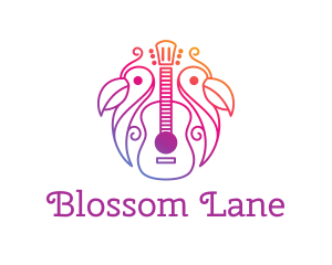 Tropical Guitar Band logo design