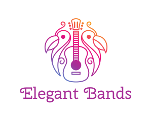 Tropical Guitar Band logo design