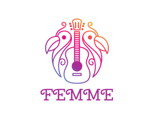 Tropical Guitar Band logo design