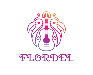 Tropical Guitar Band logo design