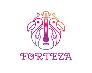 Tropical Guitar Band logo design