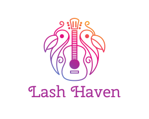 Tropical Guitar Band logo design