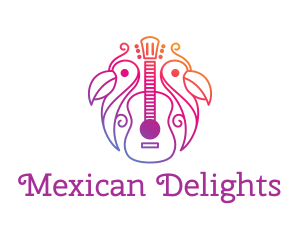 Mexico - Tropical Guitar Band logo design