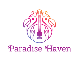 Tropical Guitar Band logo design