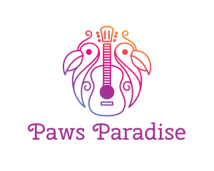 Tropical Guitar Band logo design