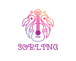 Tropical Guitar Band logo design