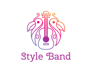 Tropical Guitar Band logo design